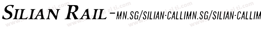 Silian Rail字体转换
